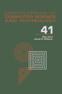 Imagen de portada: Encyclopedia of Computer Science and Technology 1st edition 9780824722944