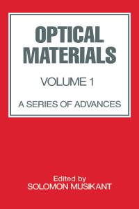 Titelbild: Optical Materials 1st edition 9780824781316