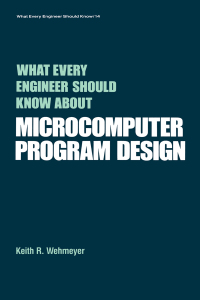 Imagen de portada: What Every Engineer Should Know about Microcomputer Software 1st edition 9780824772758