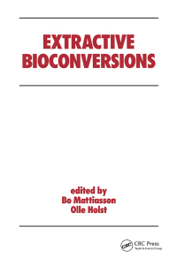 Cover image: Extractive Bioconversions 1st edition 9780367826901