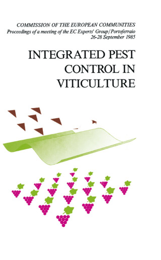 Imagen de portada: Integrated Pest Control in Viticulture 1st edition 9789061917496