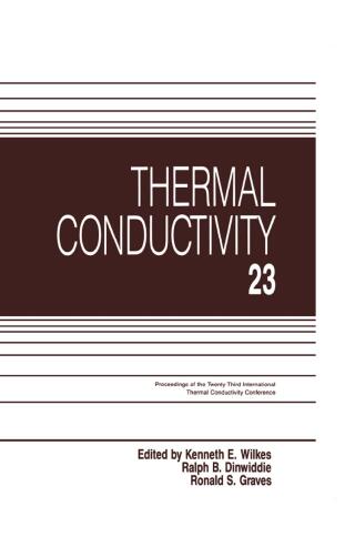 Imagen de portada: Thermal Conductivity 23 1st edition 9781566764773