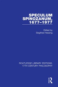 صورة الغلاف: Speculum Spinozanum, 1677-1977 1st edition 9780367330934