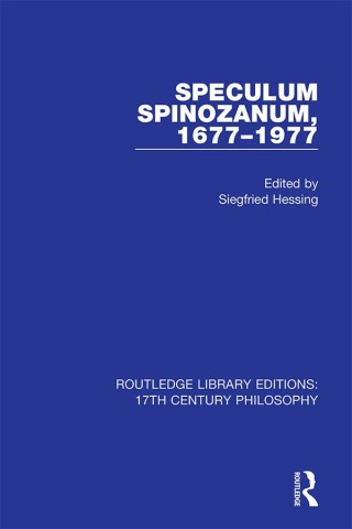 Imagen de portada: Speculum Spinozanum, 1677-1977 1st edition 9780367330934