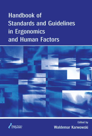 Omslagafbeelding: Handbook of Standards and Guidelines in Ergonomics and Human Factors 1st edition 9780805841299