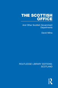 Omslagafbeelding: The Scottish Office 1st edition 9781032080697