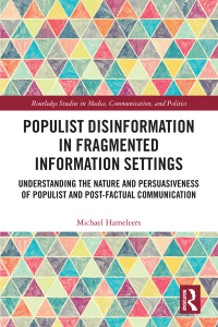 Imagen de portada: Populist Disinformation in Fragmented Information Settings 1st edition 9781032047850