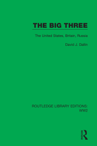 Cover image: The Big Three 1st edition 9781032035857