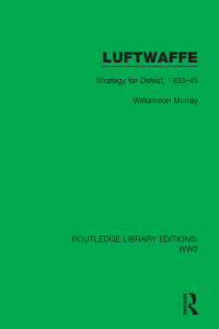 Imagen de portada: Luftwaffe 1st edition 9781032040981