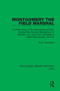 صورة الغلاف: Montgomery the Field Marshal 1st edition 9781032047379