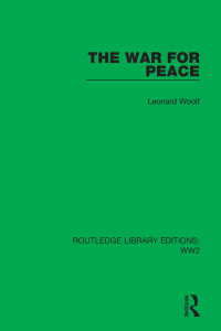 Cover image: The War for Peace 1st edition 9781032081229