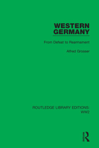 Imagen de portada: Western Germany 1st edition 9781032079837