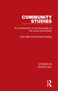 Cover image: Community Studies 1st edition 9781032101101