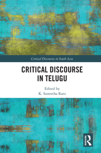 Cover image: Critical Discourse in Telugu 1st edition 9781032124834