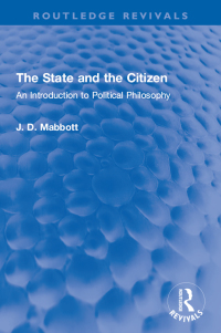 Cover image: The State and the Citizen 1st edition 9781032120430