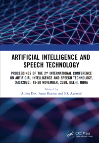 Imagen de portada: Artificial Intelligence and Speech Technology 1st edition 9781003150664