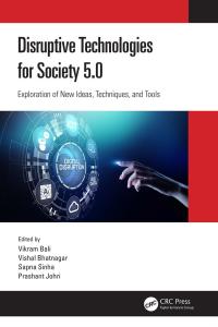 Titelbild: Disruptive Technologies for Society 5.0 1st edition 9780367724078