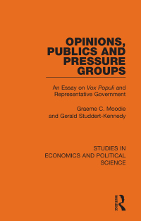 Cover image: Opinions, Publics and Pressure Groups 1st edition 9781032129242