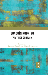 Cover image: Joaquín Rodrigo 1st edition 9781032030050