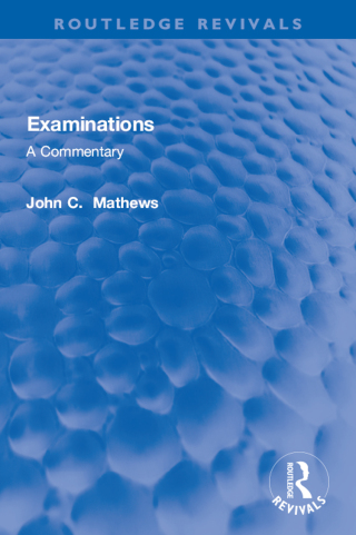 Immagine di copertina: Examinations 1st edition 9781032133188