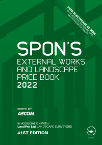 Omslagafbeelding: Spon's External Works and Landscape Price Book 2022 41st edition 9781032052250