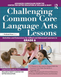 Omslagafbeelding: Challenging Common Core Language Arts Lessons 1st edition 9781032143453