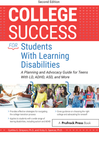 صورة الغلاف: College Success for Students With Learning Disabilities 2nd edition 9781646320455
