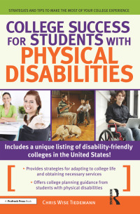 صورة الغلاف: College Success for Students With Physical Disabilities 1st edition 9781032142470