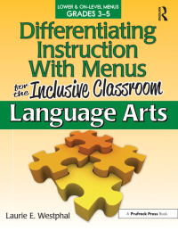 Cover image: Differentiating Instruction With Menus for the Inclusive Classroom 1st edition 9781593638856