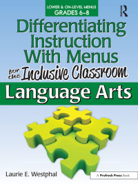 Imagen de portada: Differentiating Instruction With Menus for the Inclusive Classroom 1st edition 9781593639631