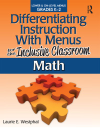 Cover image: Differentiating Instruction With Menus for the Inclusive Classroom 1st edition 9781618210326