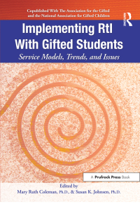 Imagen de portada: Implementing RtI With Gifted Students 1st edition 9781593639501