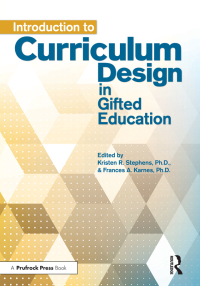 صورة الغلاف: Introduction to Curriculum Design in Gifted Education 1st edition 9781618214799