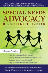 Cover image: Special Needs Advocacy Resource 1st edition 9781032144610