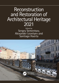Imagen de portada: Reconstruction and Restoration of Architectural Heritage 2021 1st edition 9780367682965