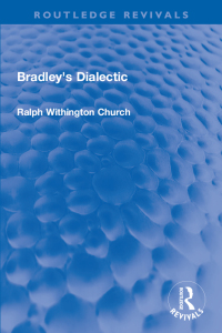 Cover image: Bradley's Dialectic 1st edition 9781032155708