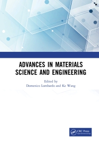 Imagen de portada: Advances in Materials Science and Engineering 1st edition 9781032127125