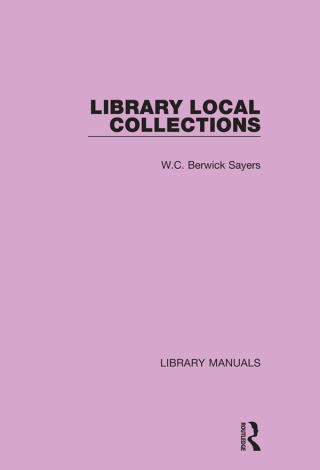 Immagine di copertina: Library Local Collections 1st edition 9781032133690