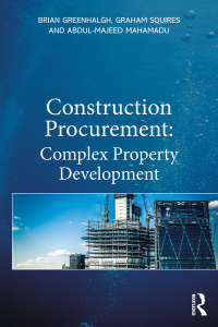 Omslagafbeelding: Construction Procurement 1st edition 9780367725655