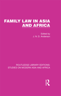 Imagen de portada: Family Law in Asia and Africa 1st edition 9781032152608