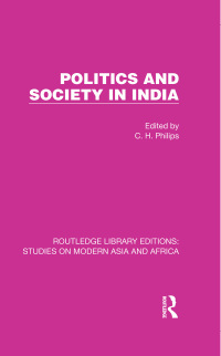 Imagen de portada: Politics and Society in India 1st edition 9781032154121