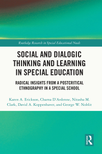 Imagen de portada: Social and Dialogic Thinking and Learning in Special Education 1st edition 9781032007168