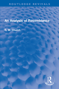 Cover image: An Analysis of Resemblance 1st edition 9781032180670