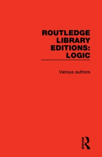 Omslagafbeelding: Routledge Library Editions: Logic 1st edition 9780367417079