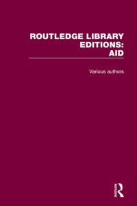 Cover image: Routledge Library Editions: Aid 1st edition 9780367278069