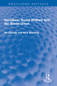 Cover image: Socialism, Social Welfare and the Soviet Union 1st edition 9781032168579