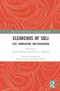 Imagen de portada: Clearchus of Soli 1st edition 9780367706814