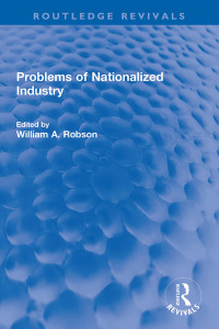 Imagen de portada: Problems of Nationalized Industry 1st edition 9781032184449