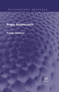 Cover image: Angry Adolescents 1st edition 9781032194394
