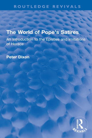 صورة الغلاف: The World of Pope's Satires 1st edition 9781032195216